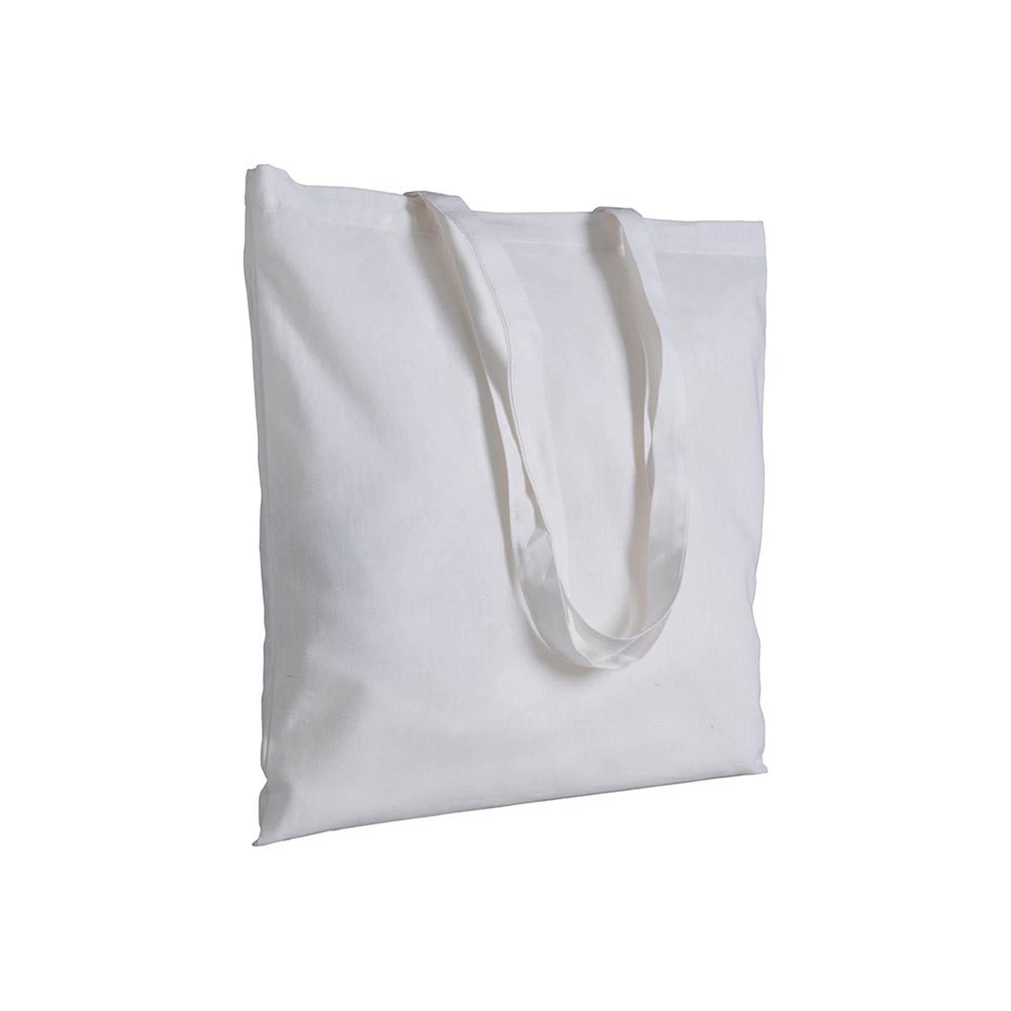 Shopper in cotone 220 g/m2, manici lunghi Shopper in cotone 220 g/m2, manici lunghi